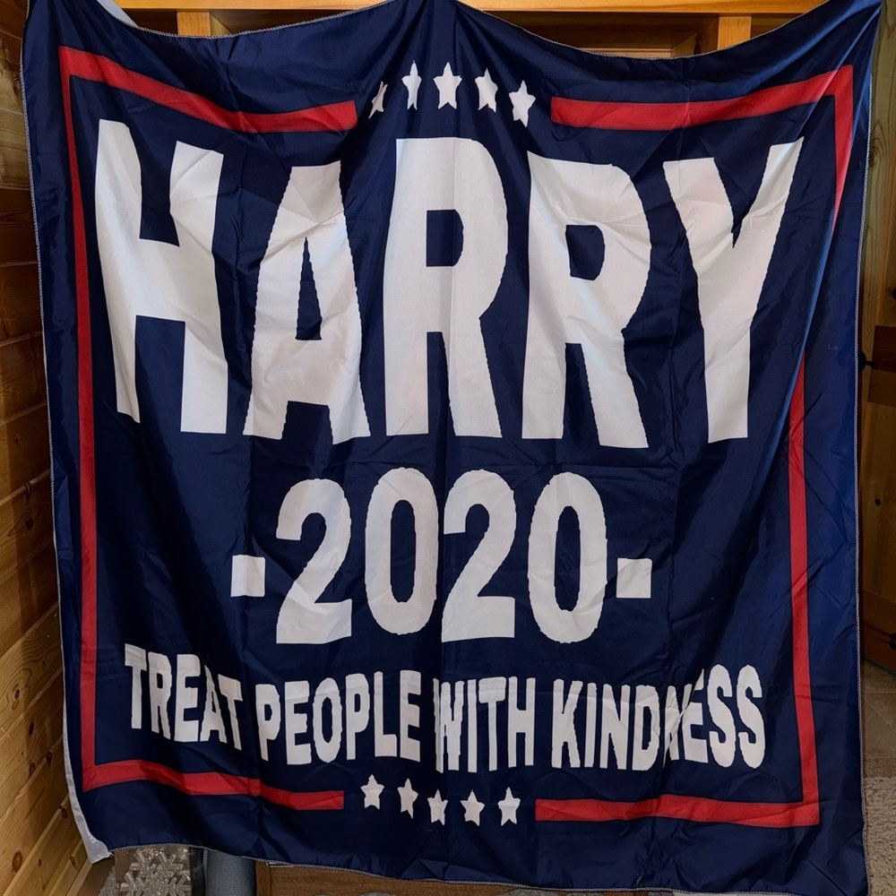 Harry Styles Treat People With Kindness Flag Tapestry